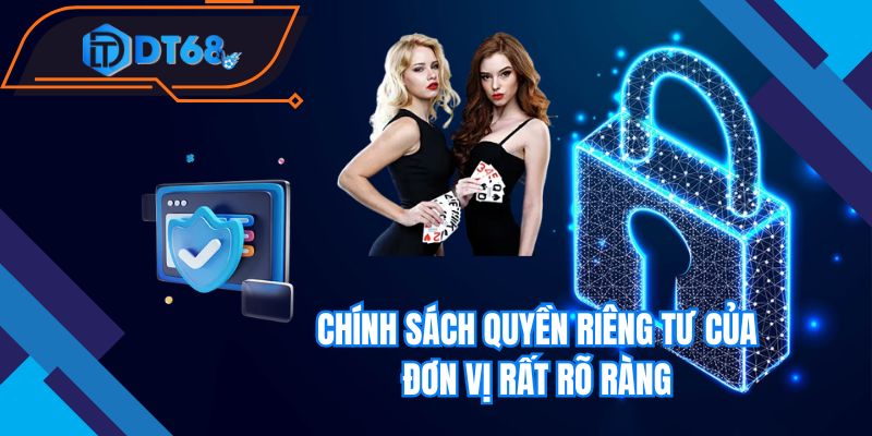 Chính sách quyền riêng tư của đơn vị rất rõ ràng