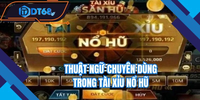 Những từ chuyên dụng thường thấy trong tài xỉu nổ hũ
