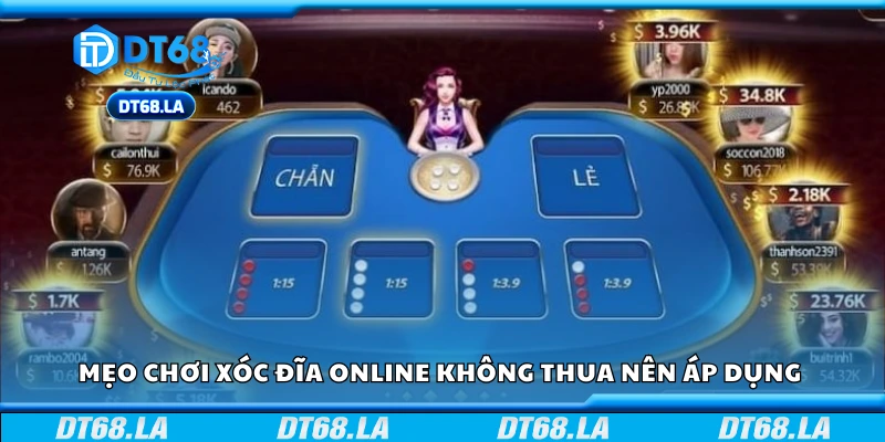 Mẹo chơi xóc đĩa online không thua nên áp dụng 
